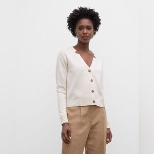 CLUB MONACO Notch Neck Cardigan - size M